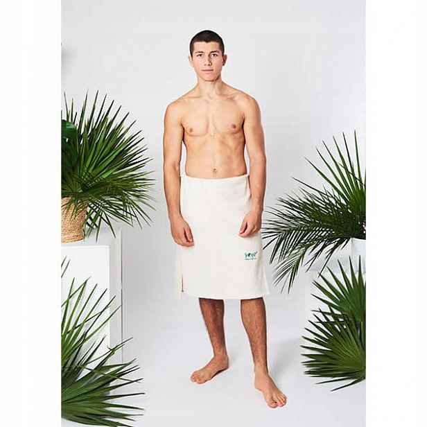 Froté kilt vázaný Oeko-tex Standard Yeye Made in Nature Ecru L