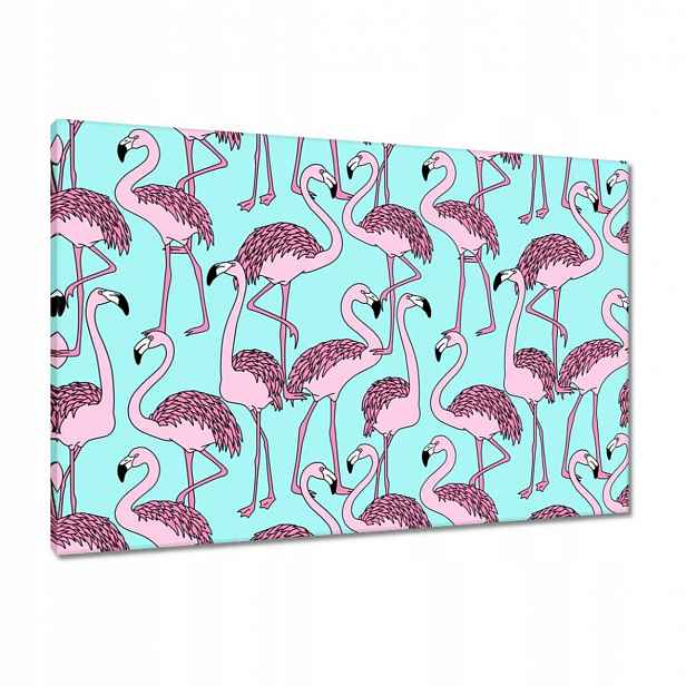Obrazy 90x60 Růžové Flamini Flamingo