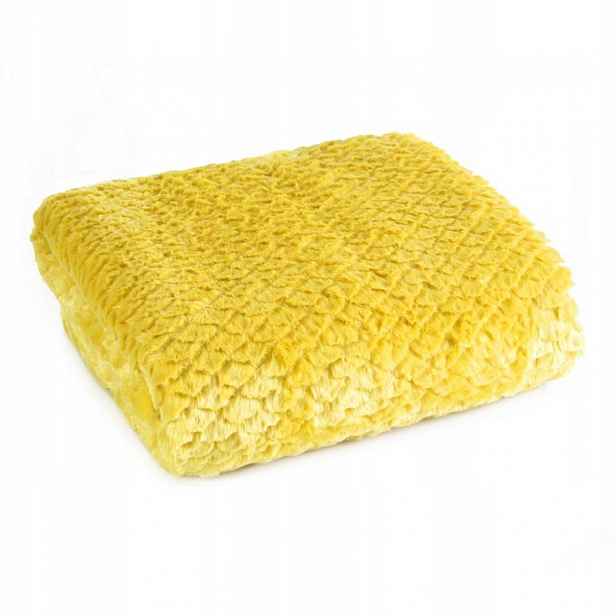 Přehoz Eurofirany polyester 200 cm x 220 cm žlutý