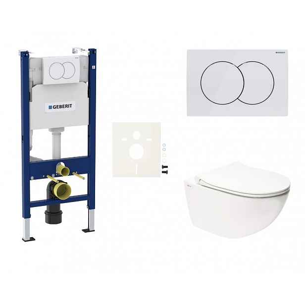 Závěsný wc set do lehkých stěn / předstěnová SAT Infinitio SIKOGESINFD01