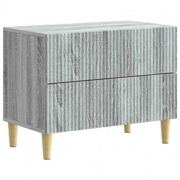 vidaXL Noční skříňka Šedá sonoma 62 x 34,5 x 48 cm Kompozitní dřevo