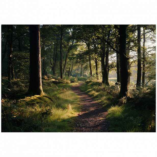 Wallarena FOTOTAPETA les stromy zelená 350x250 cm