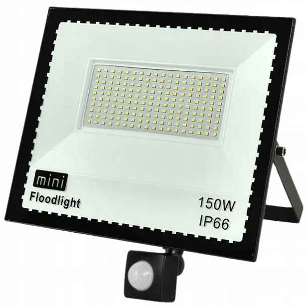 Led Halogenový Zářič 150W Reflektorová Lampa S Pohybovým Senzorem Soumraku