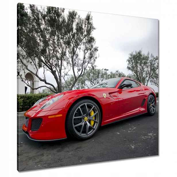 Obrazy 80x80 Červené auto Ferrari