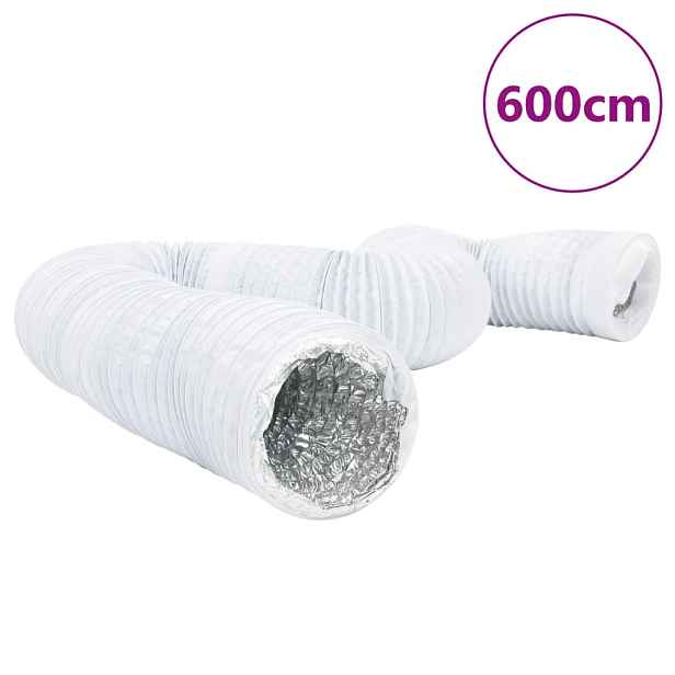 vidaXL Ventilační potrubí hliník a PVC 6 m Ø 10 cm