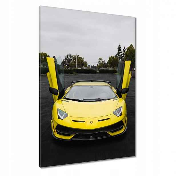 Obrazy 70x100 Žluté sportovní auto L4M0