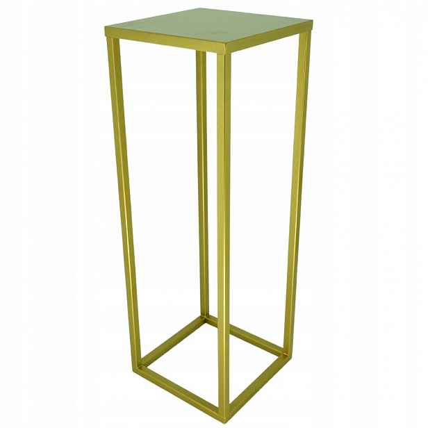 SIMPLE-16 Držák Na Květináč 70 cm kovový, zlatý, 1-úrovňový