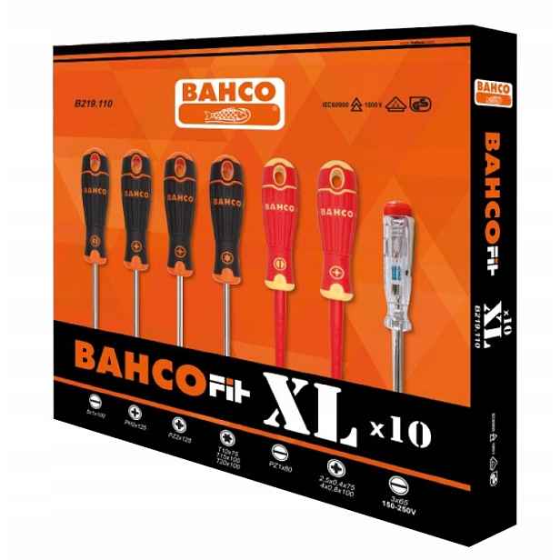 šroubováky se zkoušečkou napětí Vde Bahco B219.110
