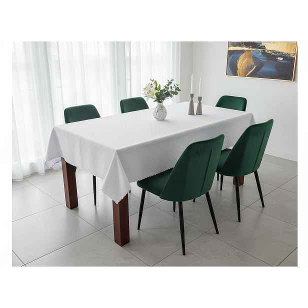 Ubrus na stůl - voděodolný MIJA bílá, různé rozměry Mybesthome Rozměr: 130x160 cm