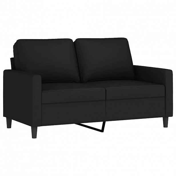 vidaXL 2místná pohovka černá 120 cm samet