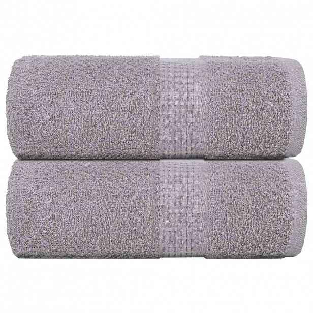 vidaXL Ručníky FROGN 2 ks šedé 30x30 cm 360 g/m²