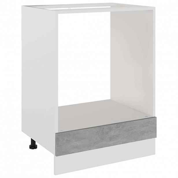vidaXL Skříňka na troubu "Riga" betonově šedá 60 x 46 x 81,5 cm, dřevěné