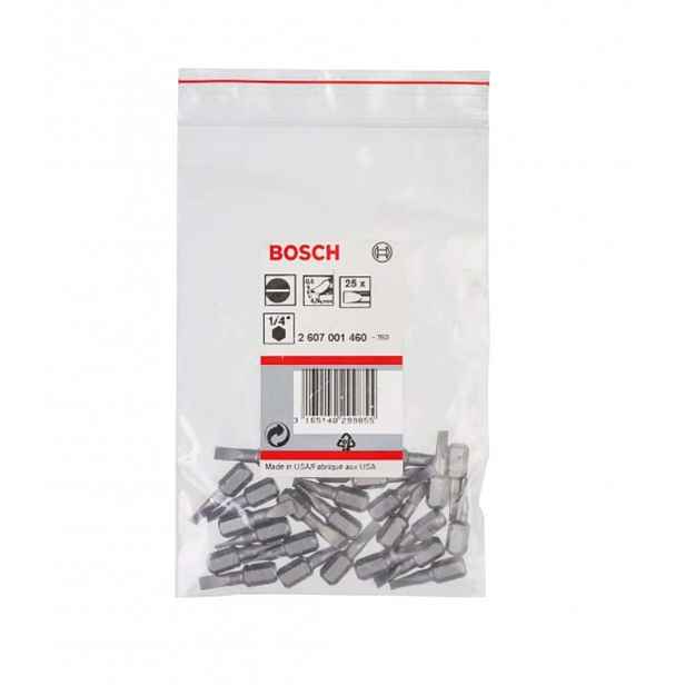 Bosch - Sada bitů S0,6x4,5, délka 25 mm, 25 ks 2607001460