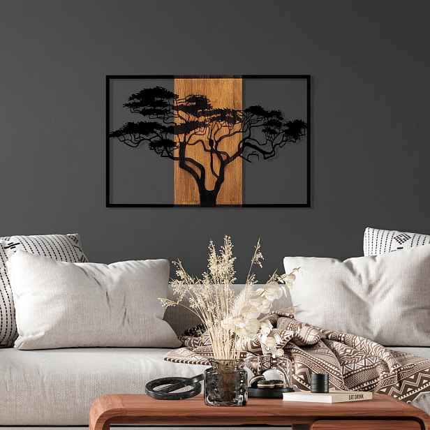 Dekorativní dřevěný doplněk na zeď Acacia Tree - 388