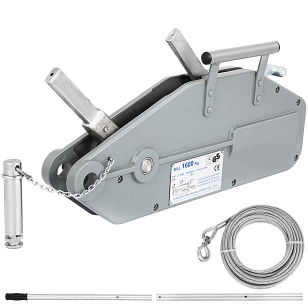TEMU VEVOR 1600kg ruční 1,6t 25m