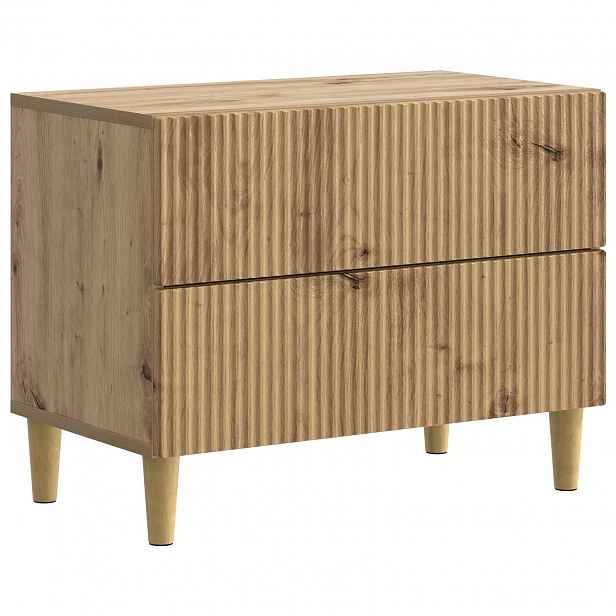 vidaXL Noční skříňka Dub artisan 62 x 34,5 x 48 cm Kompozitní dřevo