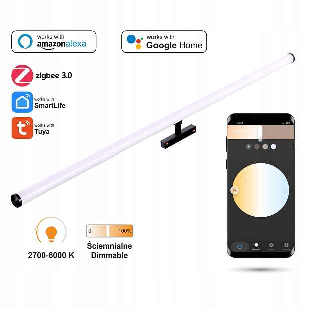 Led reflektor Zigbee Barrel 18W Smart Track 48VDC 2700-6000K stmívatelný