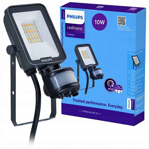 Led reflektorová lampa 10W Cct s pohybovým senzorem BVP167 Philips