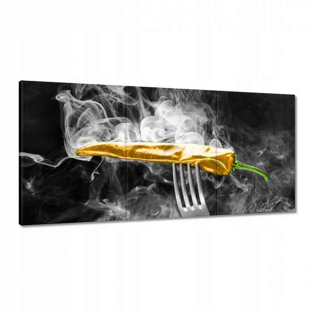 Obrazy 120x60 Žlutá ostrost v kuchyni