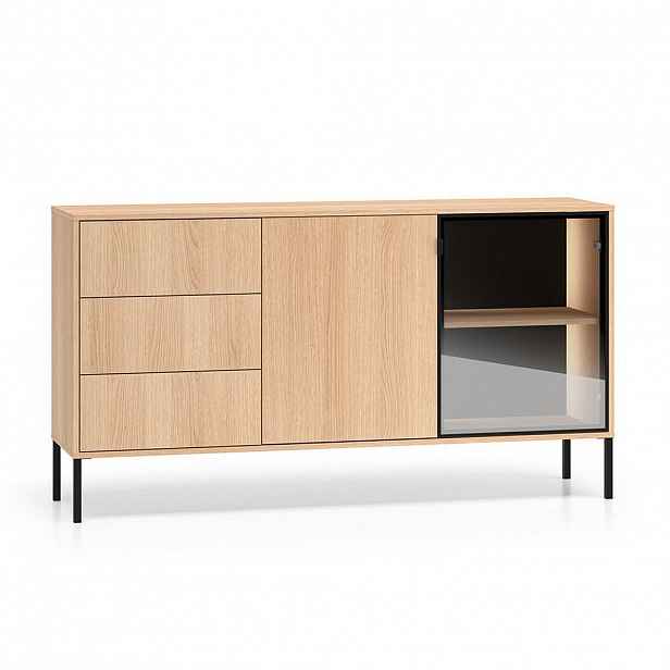 Petits-meubles SIDEBOARD Paige Dřevo a černá