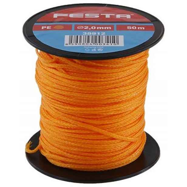 Provázek zednický Festa 2 mm × 50 m oranžový