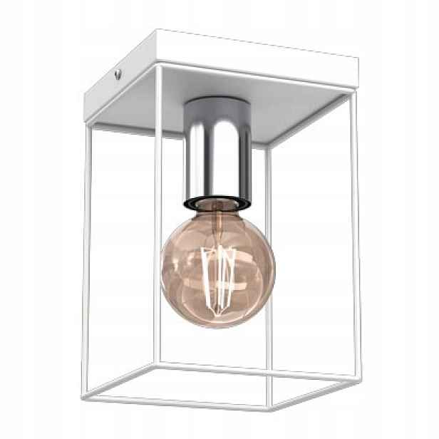 Stropní svítidlo moderní obdélníková 22 cm bílá chrom Luminex