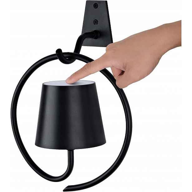 Bezdrátové Svítidlo Led Rgb Lampa Černá Faithorse