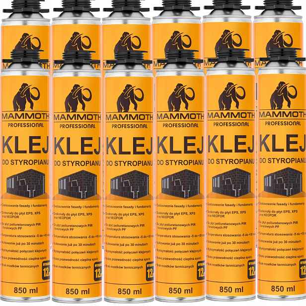 Sada Zateplení Lepidlo Na Polystyren 850 ml Eps Xps Pir Mammoth