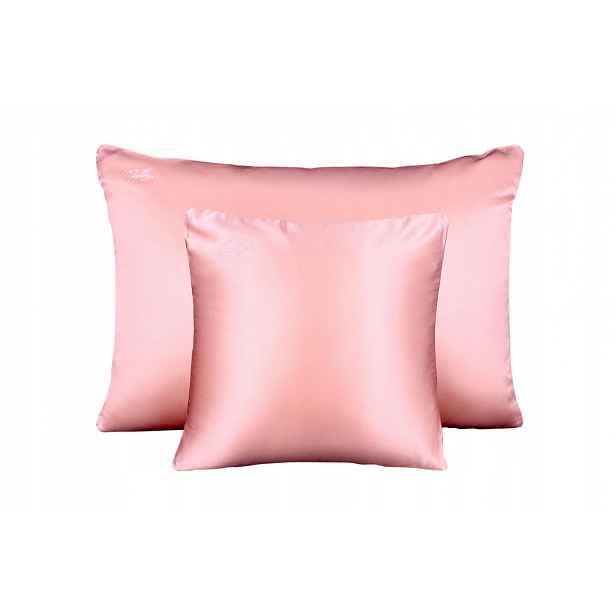 100% Hedvábný Povlak na Polštář 70x80 cm Polštář Povlečení Pink světle růžová