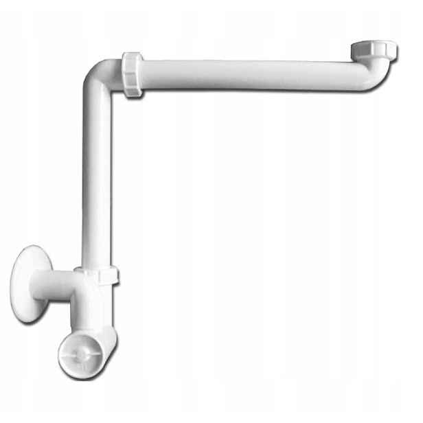 Hl umyvadlový sifon fi 32 nábytkový, šetřící místo, závit 5/4''