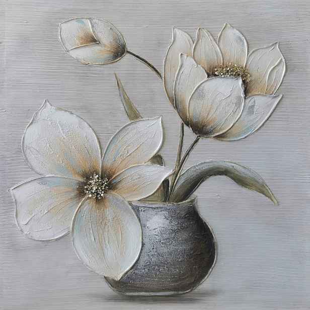 Monee OLEJOMALBA, květiny, 85/85 cm