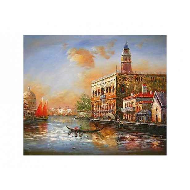 Obraz - Benátky při úsvitu 60 cm x 90 cm