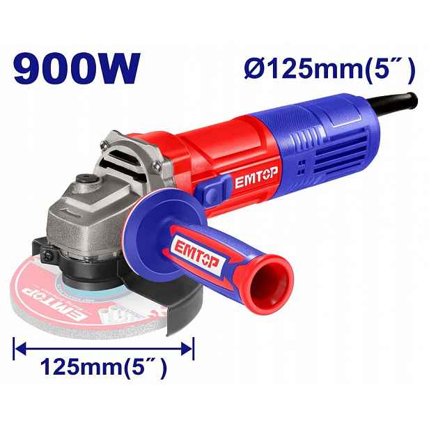 Úhlová bruska 125 mm 900 W EAGR09051E Emtop