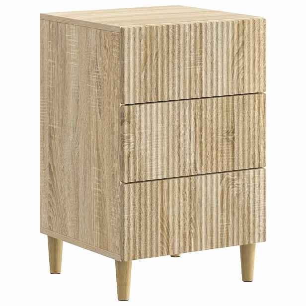 vidaXL Noční skříňka Dub sonoma 43 x 41 x 66,5 cm Kompozitní dřevo