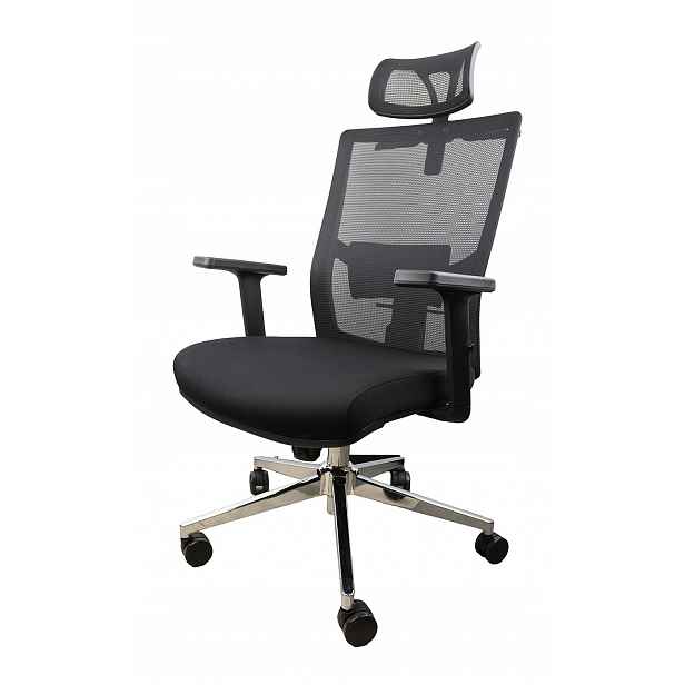 Kancelářská židle Ergonomická látková Kancelářská židle Černá