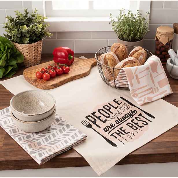 Set 3 kusů bavlněných utěrek BEST PEOPLE 40x60 cm 100% bavlna MyBestHome