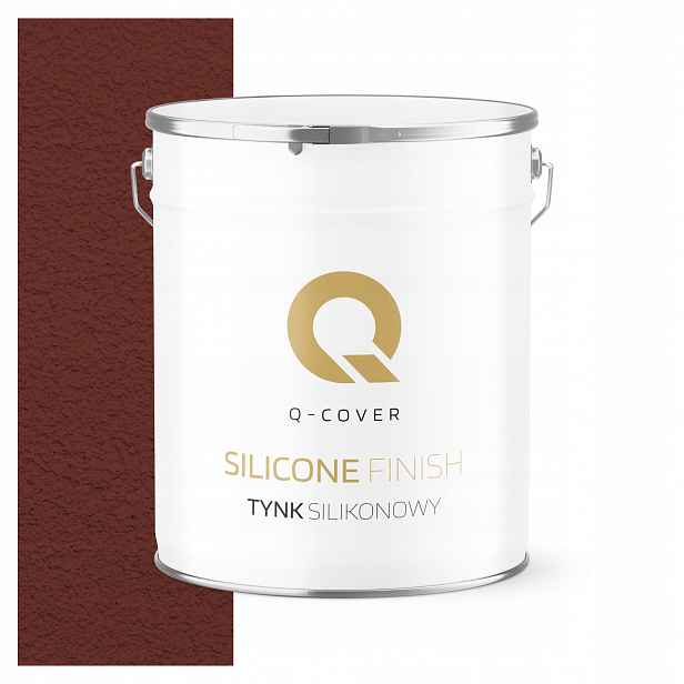 Silikonová Fasádní Omítka Třešňová Ral 3009 7 Kg Beránek Granulace 1.5 mm