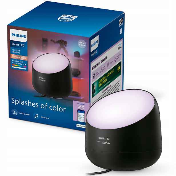 Stolní lampa Noční Led Rgbw Squire Philips Smart WiFi Aplikace WiZ
