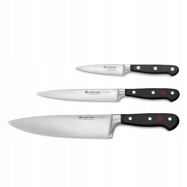 Classic Sada Nůž šéfa 20 cm kuchyňský 16 cm a na zeleniny 9 cm Wüsthof