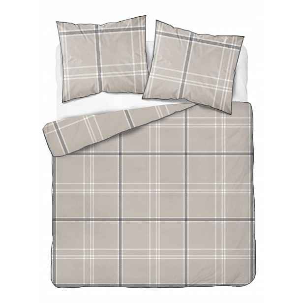 Elegantní perkálové povlečení s lemováním 220x200 Perkálová bavlna kostka 5240B