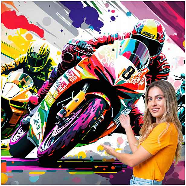 Fototapeta 3D Pro Mládež Auto Motocykl 588x260 DMSM10F