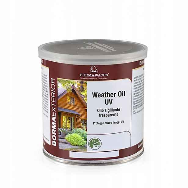 Olej na dřevo terasy Weather Oil Uv 1L Polomatný