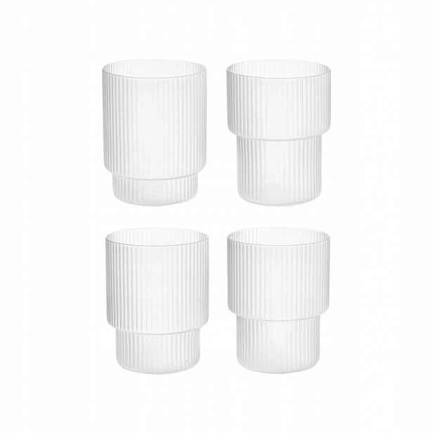 Sklenice Frem Living Ripple Small Glasses sada 4 kusů unikátní sklo