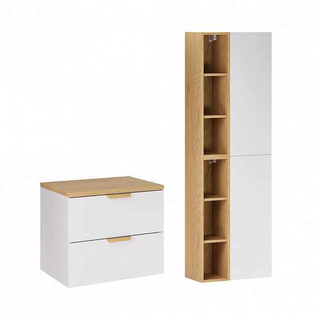 Petits-meubles KOUPELNOVÝ NÁBYTEK 60.6cm Oria 2er-Set Bílá