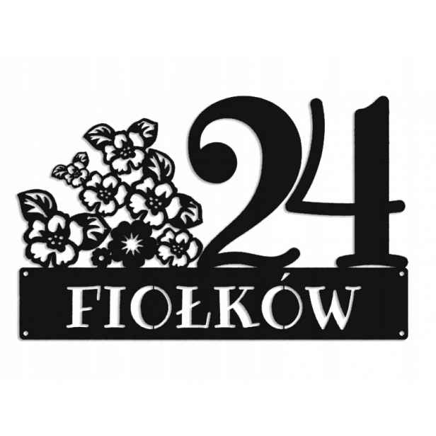 Číslo Na Dům 80 cm Tabule Adresa Ocel 2 mm Grafika 5360