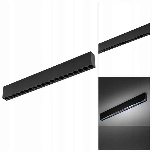 Stropní černá Led lampa Arco s jemným osvětlením v obývacím pokoji Tk Lighting
