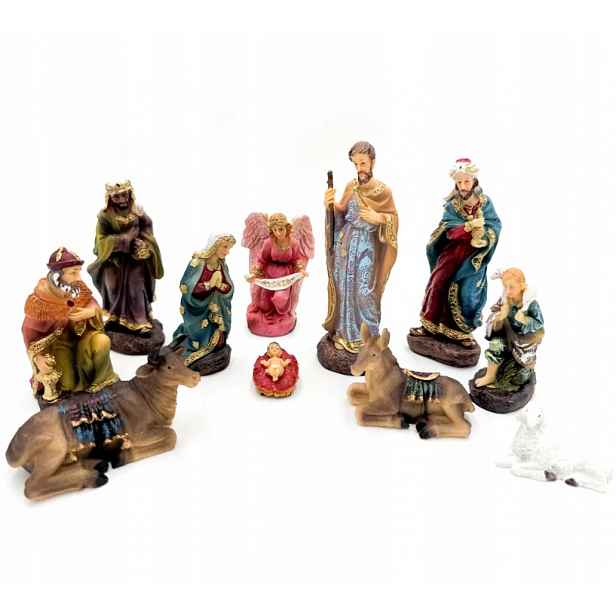 Figurky Do Betléma Vánočního 13 CM Pryskyřice 11 Figurek