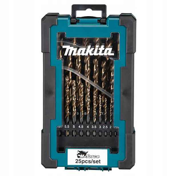 Sada 25 vrtáků 1-13 mm Hss-force Makita D-67599