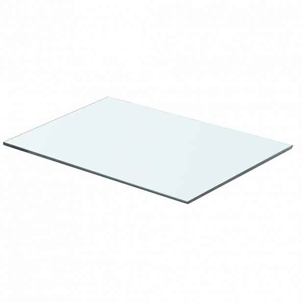 vidaXL Policová deska sklo čiré 50x30 cm