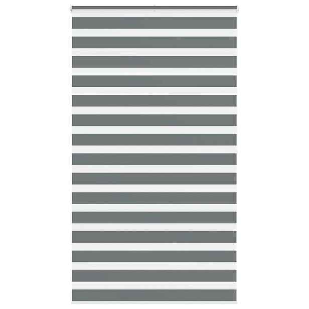 vidaXL Zebra roleta tmavě šedá 135x200cm šířka látky 130,9cm polyester